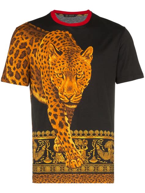 versace leopard t shirt